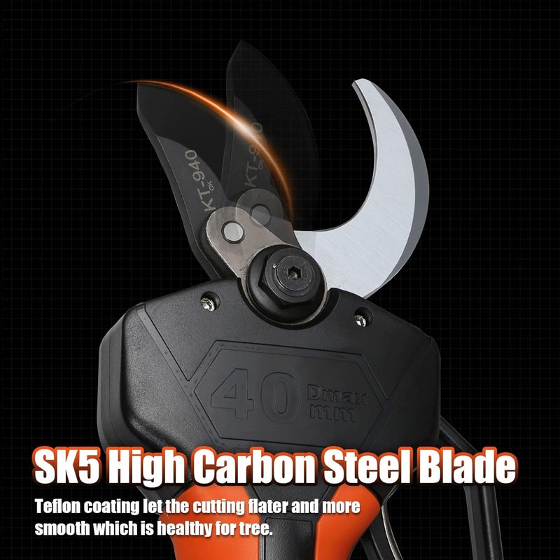 Kebtek Replacement 40MM Blade for KT940 Electric Pruning Shears, SK5 High Carbon Steel Max Cutting Diameter40 mm (KT940-Two Packs Upper Blade) - Image 5